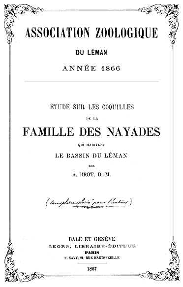cover page of A. Brot 1867